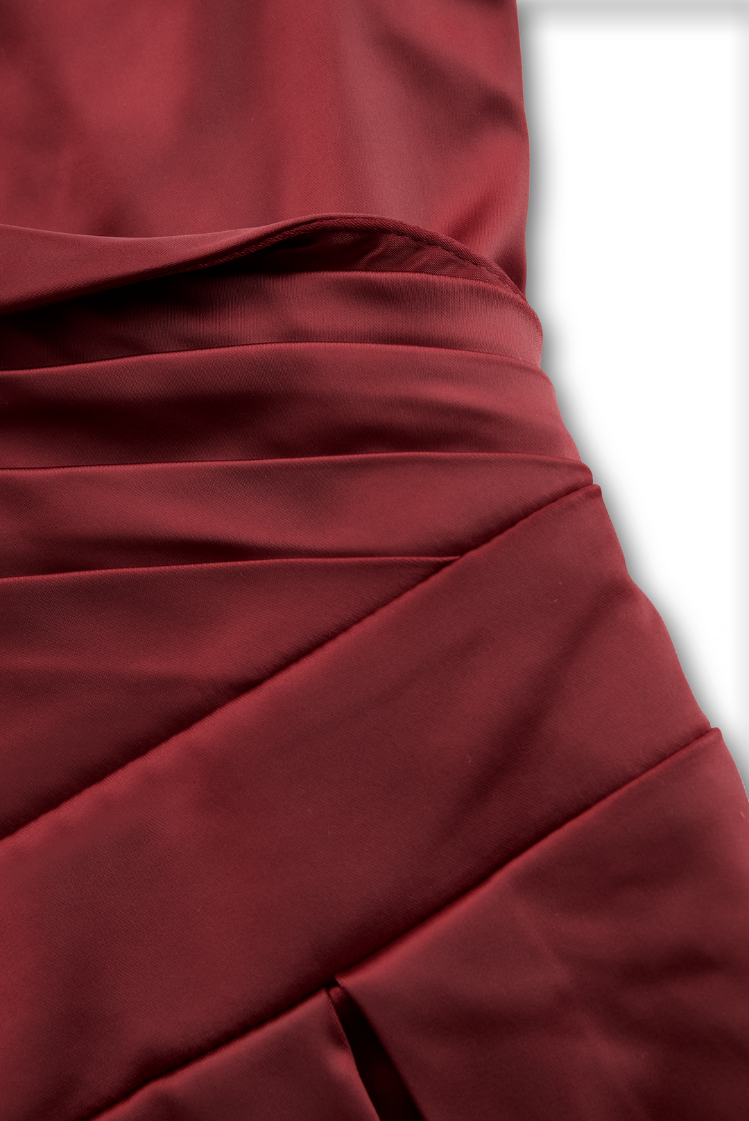Vinty | Satin Midi Dress Draped Collar