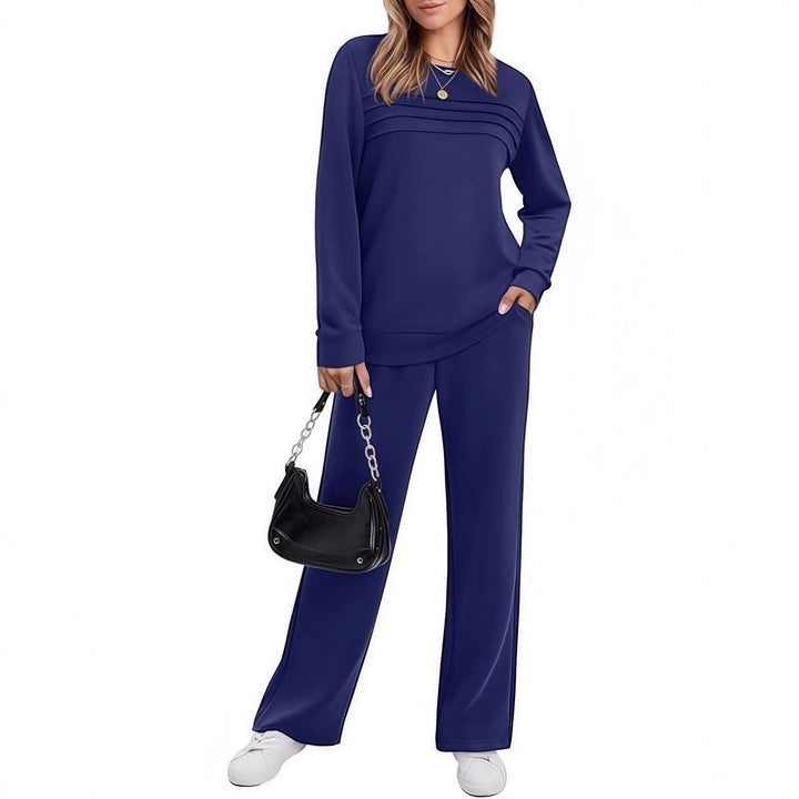 Crew Neck Top &amp; Drawstring Pants Set – Ultra-Soft, Breathable &amp; Effortlessly Stylish