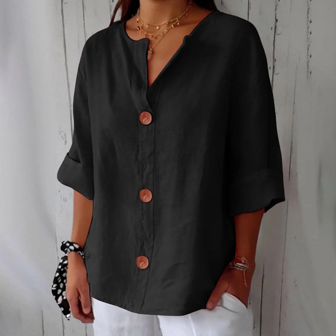 Serena™ | Relaxed Button Blouse