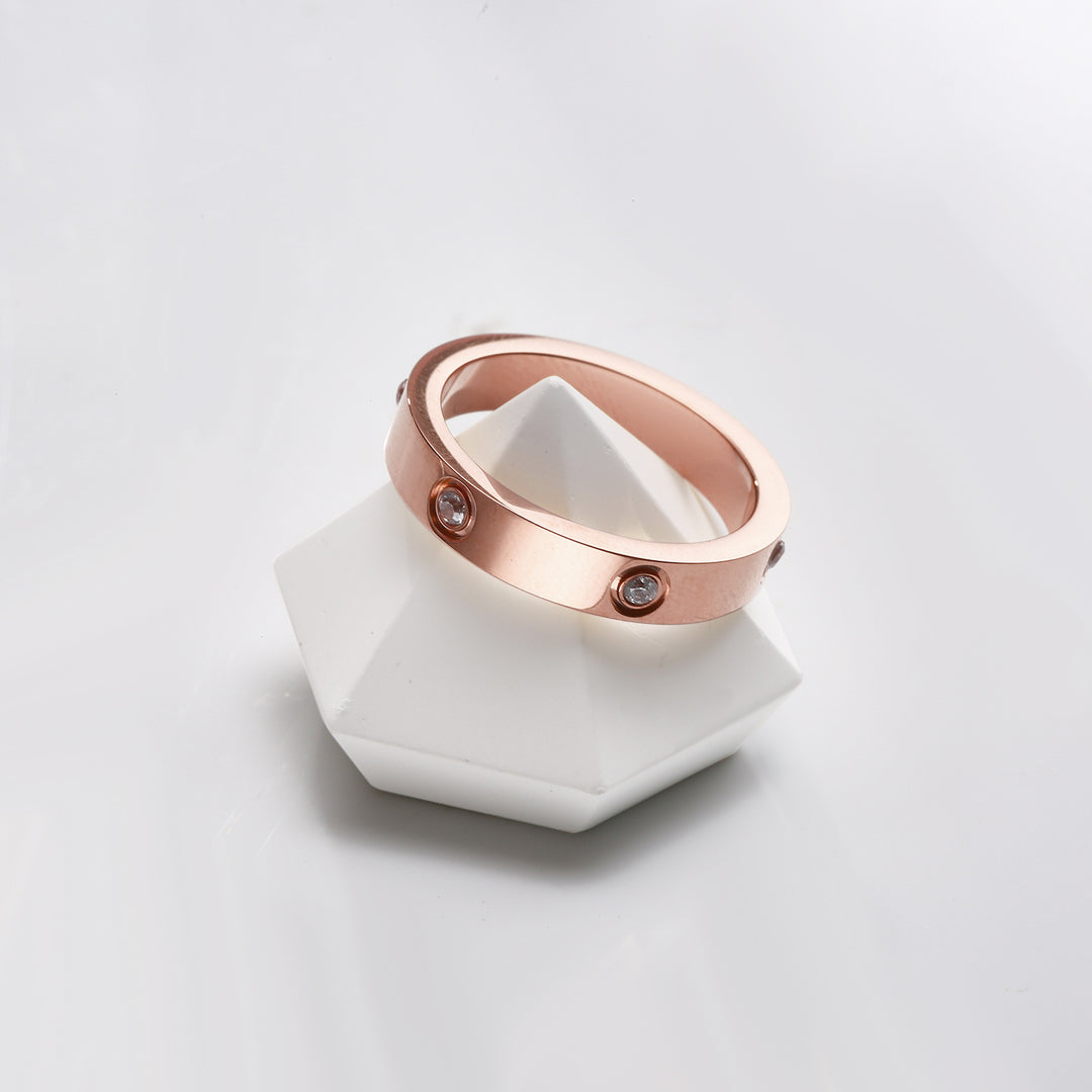 Titanium Steel Couple Ring