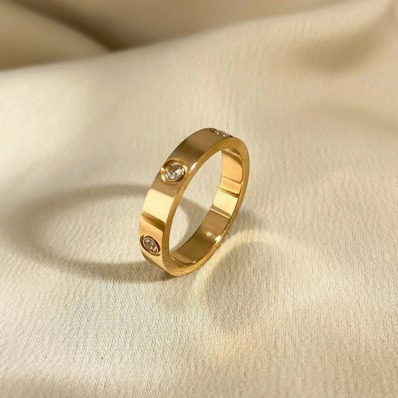 Titanium Steel Couple Ring