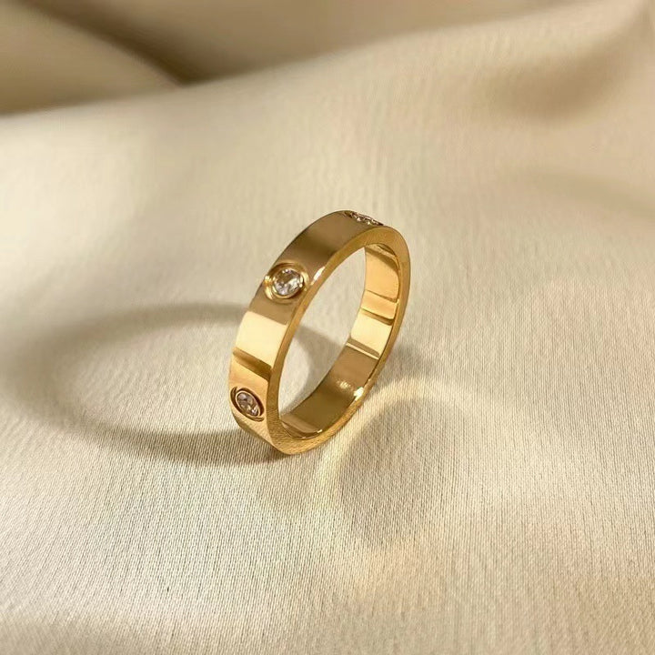 Titanium Steel Couple Ring