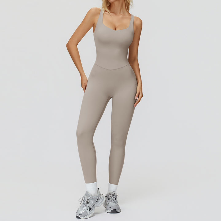 Brushed One-piece Yoga Wear Tight-fitting Workout Clothes