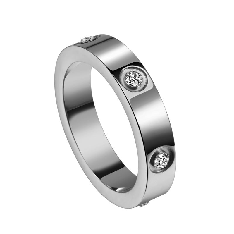 Titanium Steel Couple Ring
