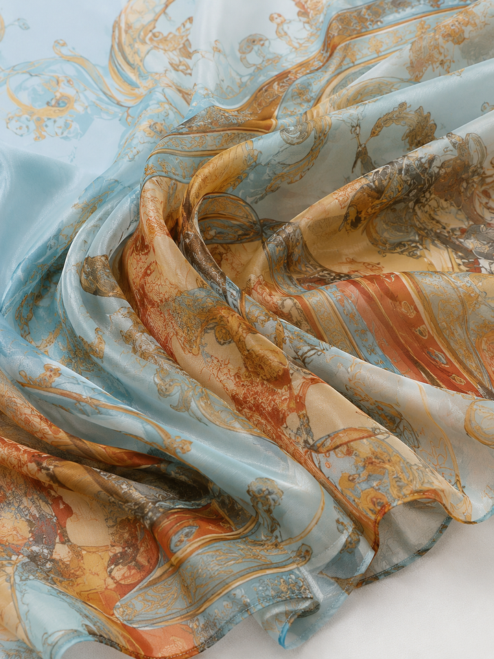 Baroque Elegant Flowing Summer Dress