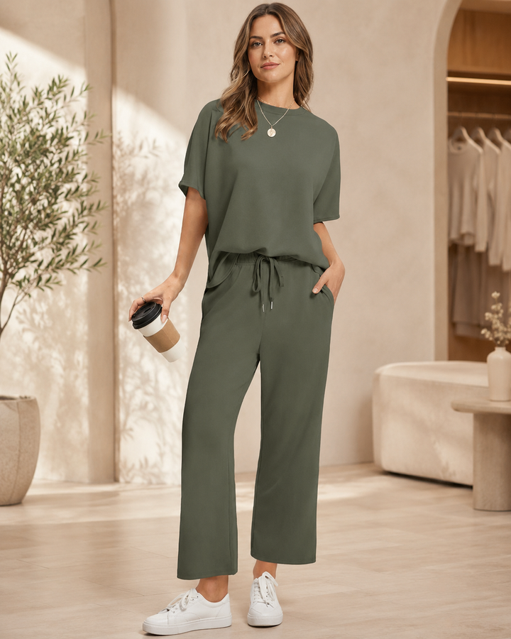 Brisa™ | Oversized Wide Leg Two Piece Set