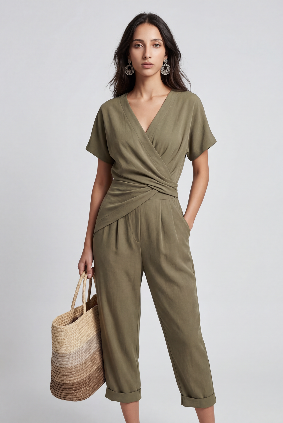 Colleen | Wrap-Front Cropped