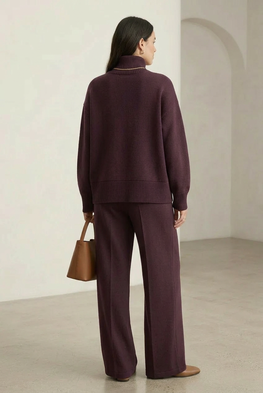 Elyza | High-Neck and Wide-Leg