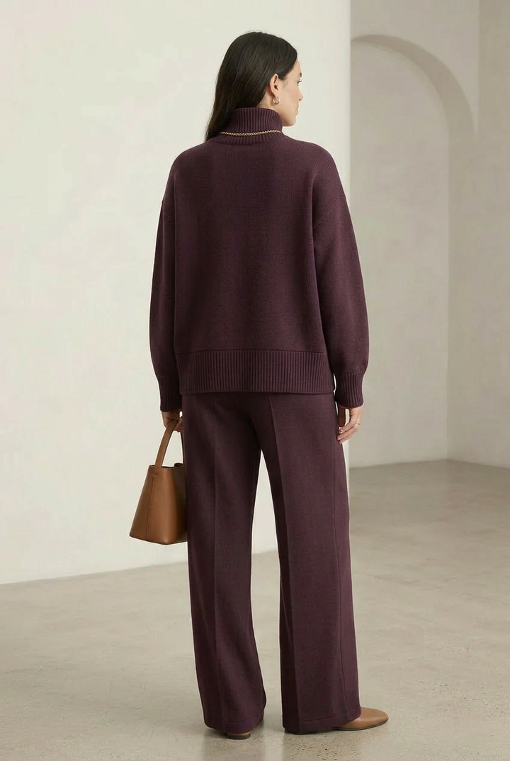 Elyza | High-Neck and Wide-Leg