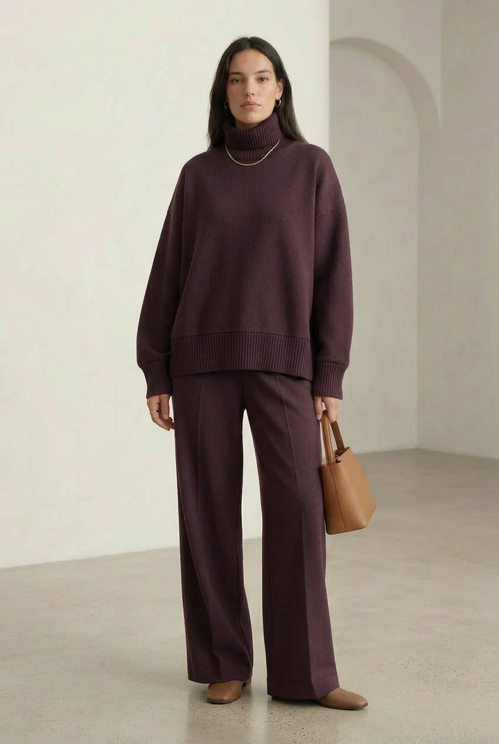 Elyza | High-Neck and Wide-Leg