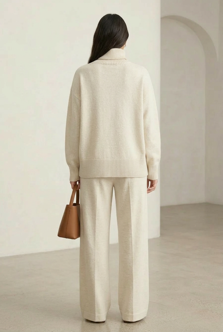 Elyza | High-Neck and Wide-Leg