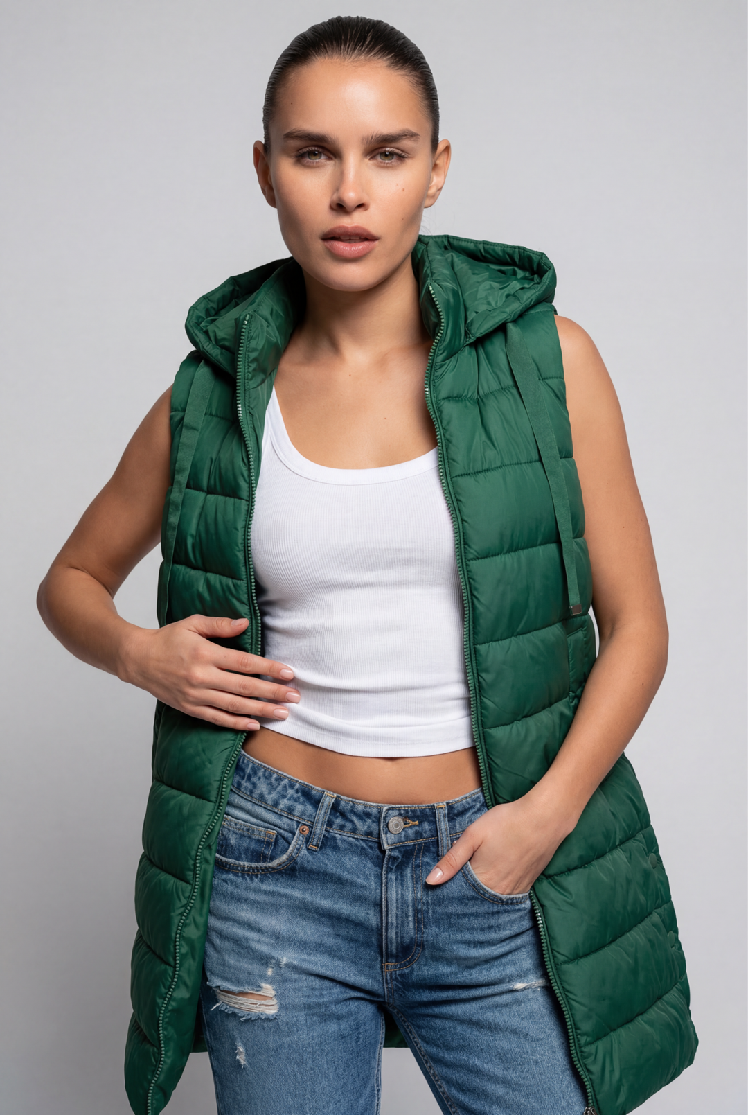 RAIN | Hood Long Puffer