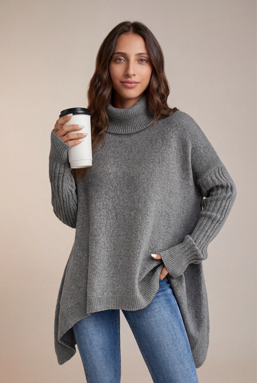 Arlena | Oversized Turtleneck