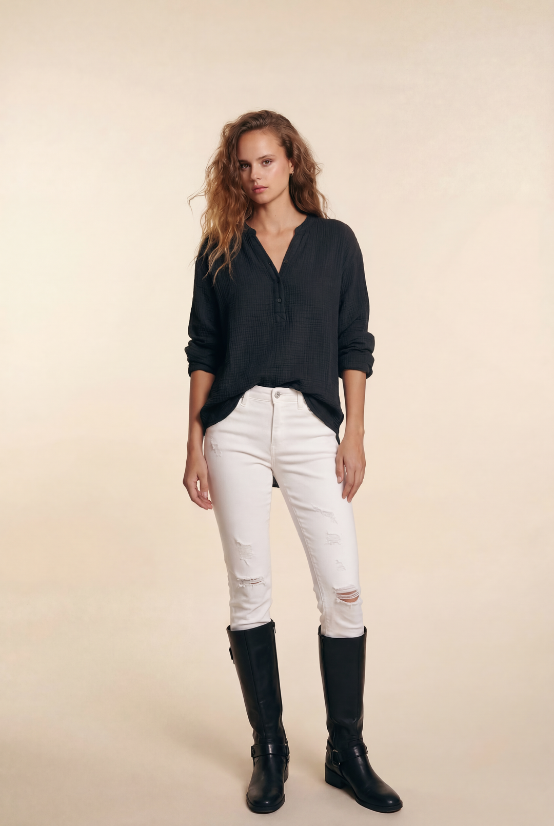 Ayla | Casual V-Neck Blouse