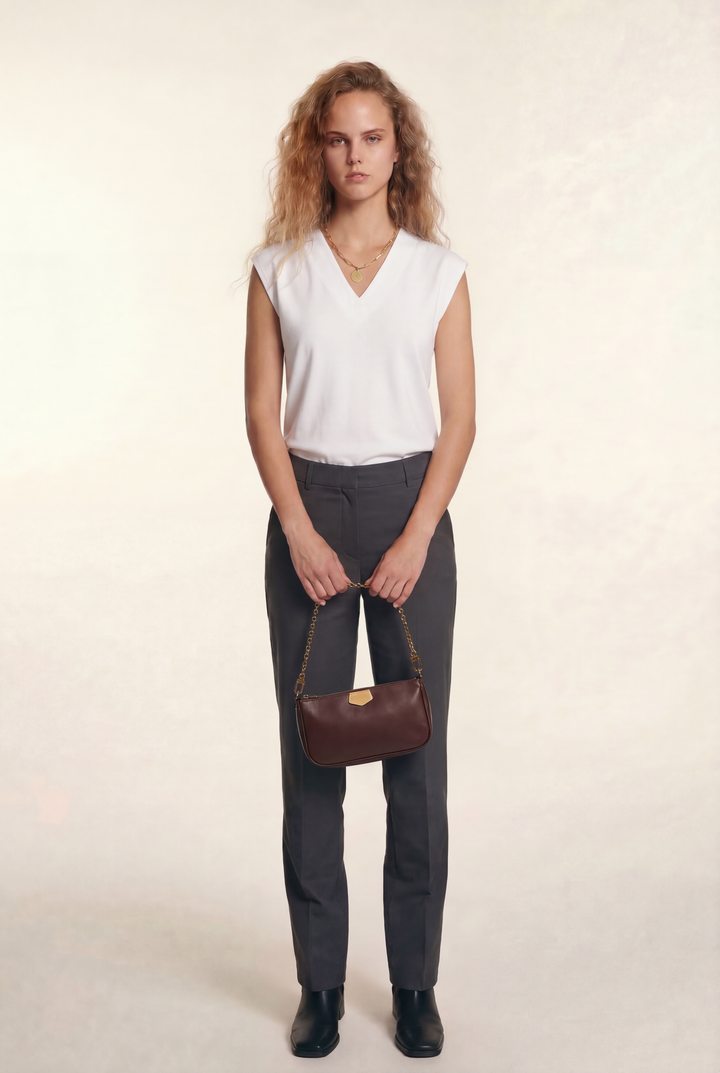 Maelyn | Sleek V-Neck Blouse