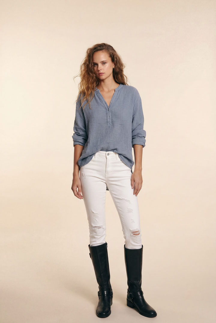 Ayla | Casual V-Neck Blouse