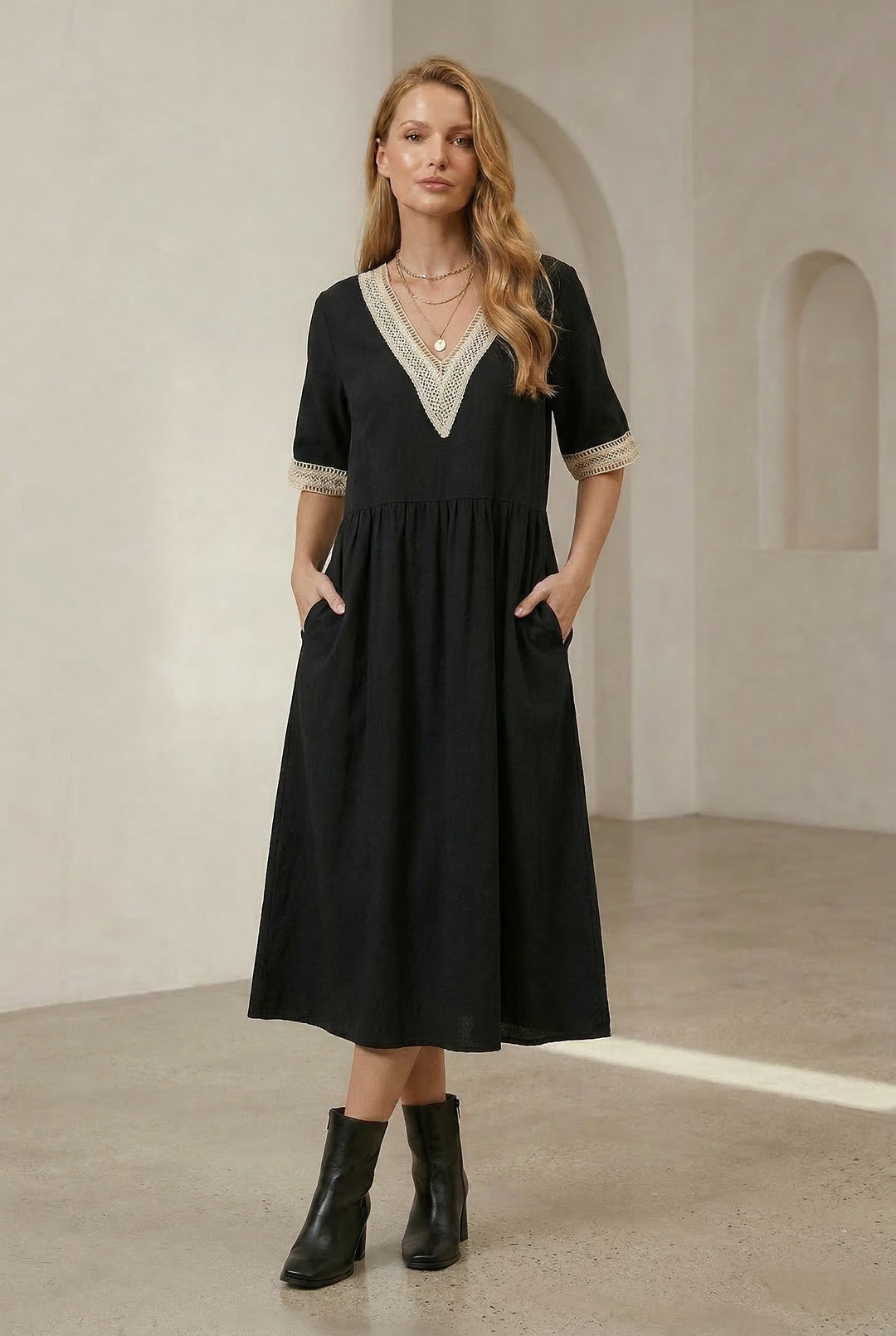 Elvira | Elegant Midi Dress