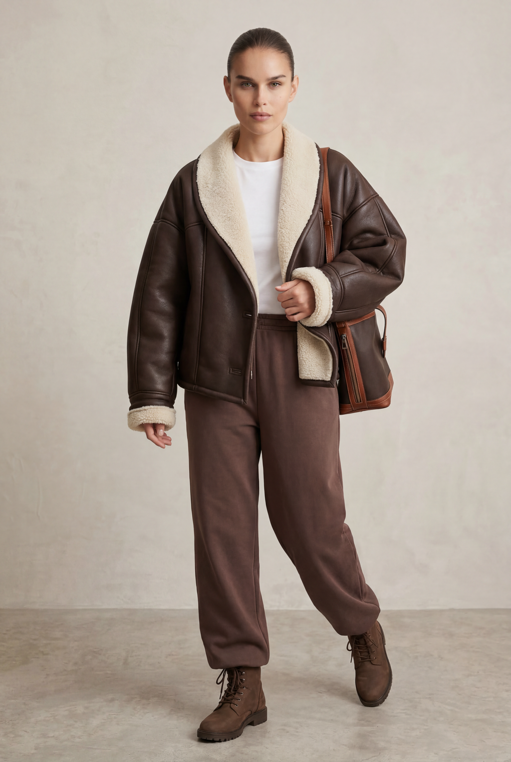 ARIA | Oversized Shearling Jacket