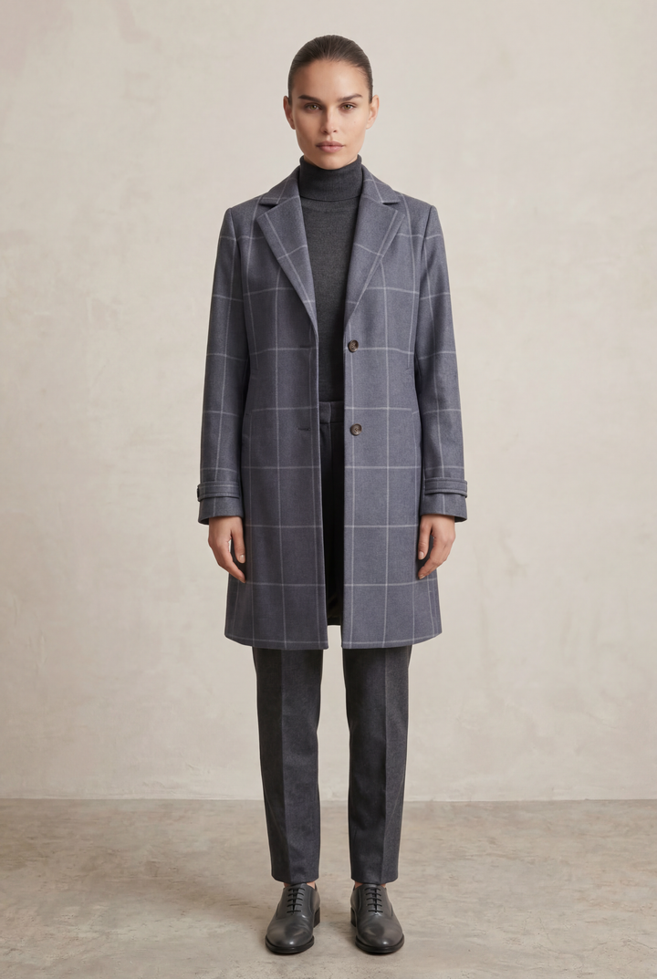 SIENNA | Checked Tailored Coat