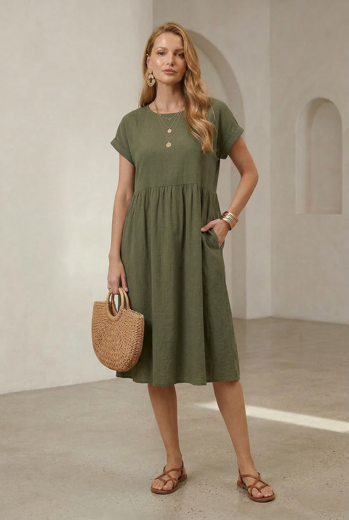 Celeste | Elegant Wrap Midi Dress