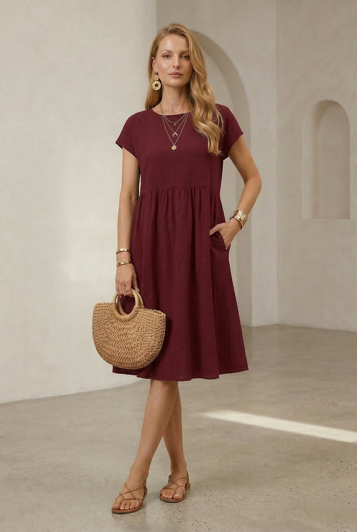 Celeste | Elegant Wrap Midi Dress
