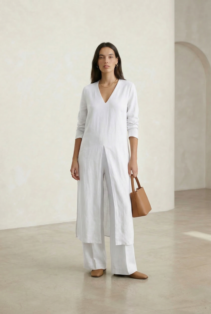 Cherly | Flowy Blouse and Wide-Leg
