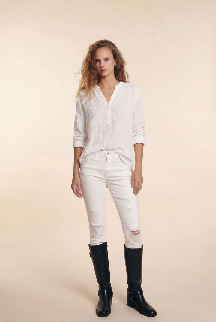 Ayla | Casual V-Neck Blouse