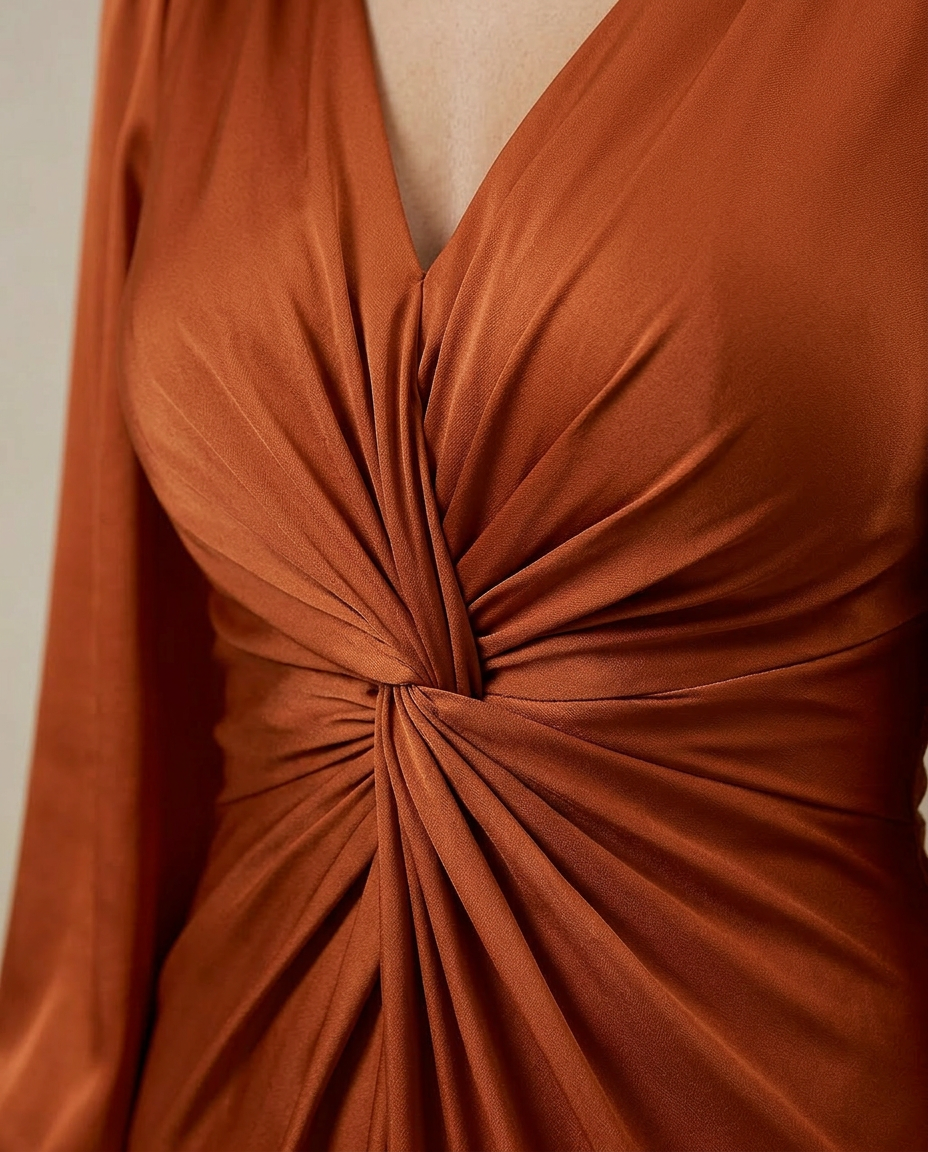 Liora | Elegant Draped Maxi Dress