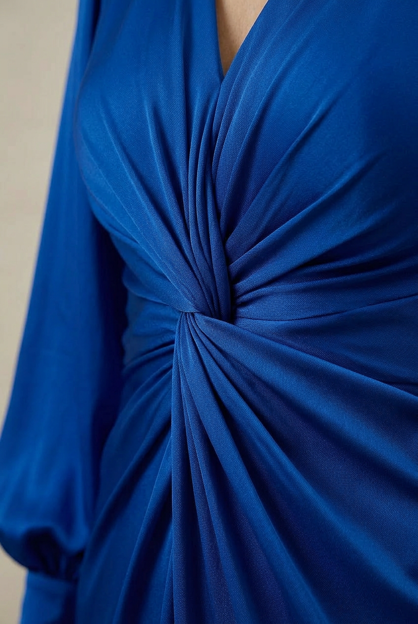 Liora | Elegant Draped Maxi Dress