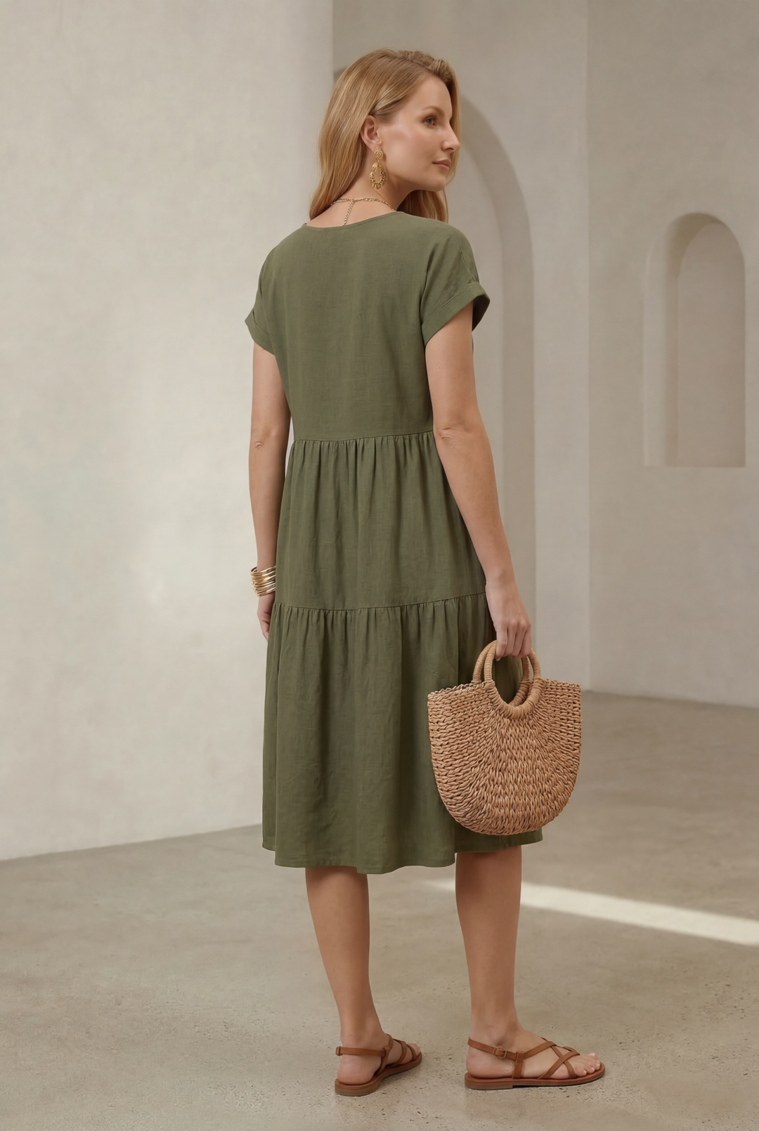 Celeste | Elegant Wrap Midi Dress