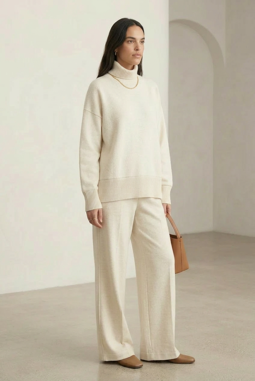 Elyza | High-Neck and Wide-Leg