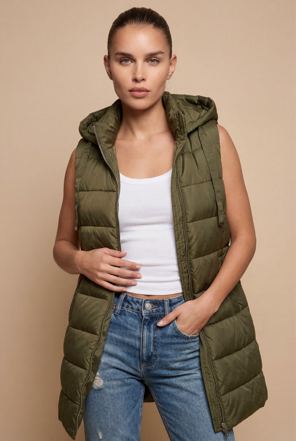 RAIN | Hood Long Puffer