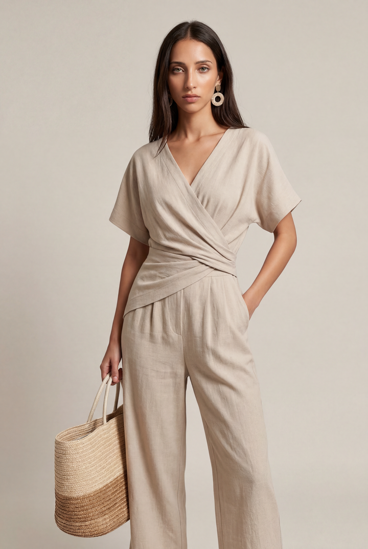 Colleen | Wrap-Front Cropped