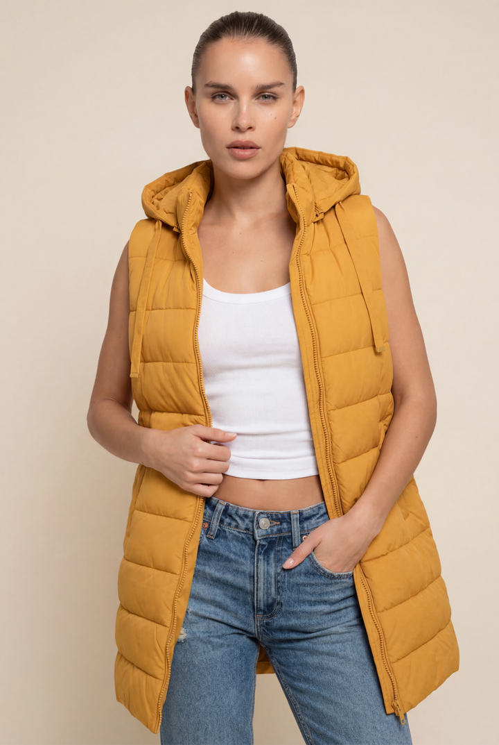 RAIN | Hood Long Puffer