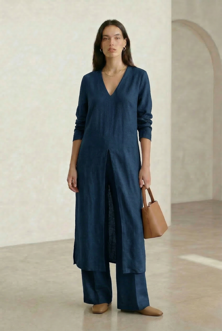 Cherly | Flowy Blouse and Wide-Leg
