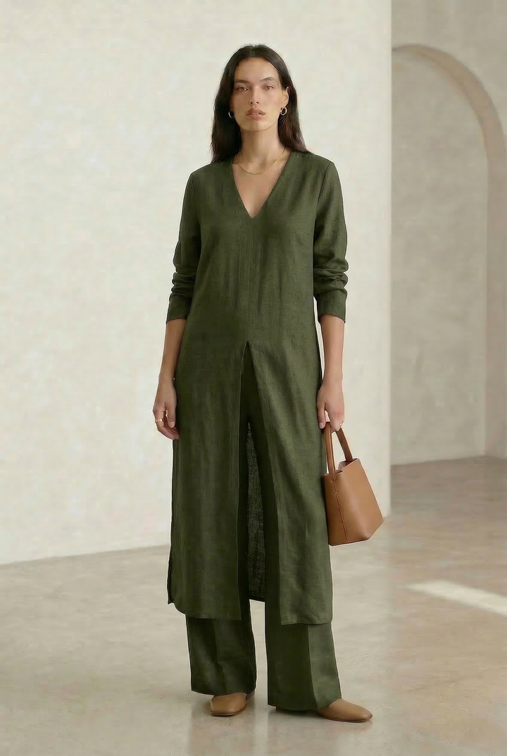 Cherly | Flowy Blouse and Wide-Leg