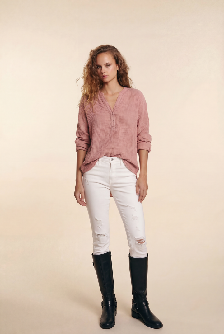 Ayla | Casual V-Neck Blouse