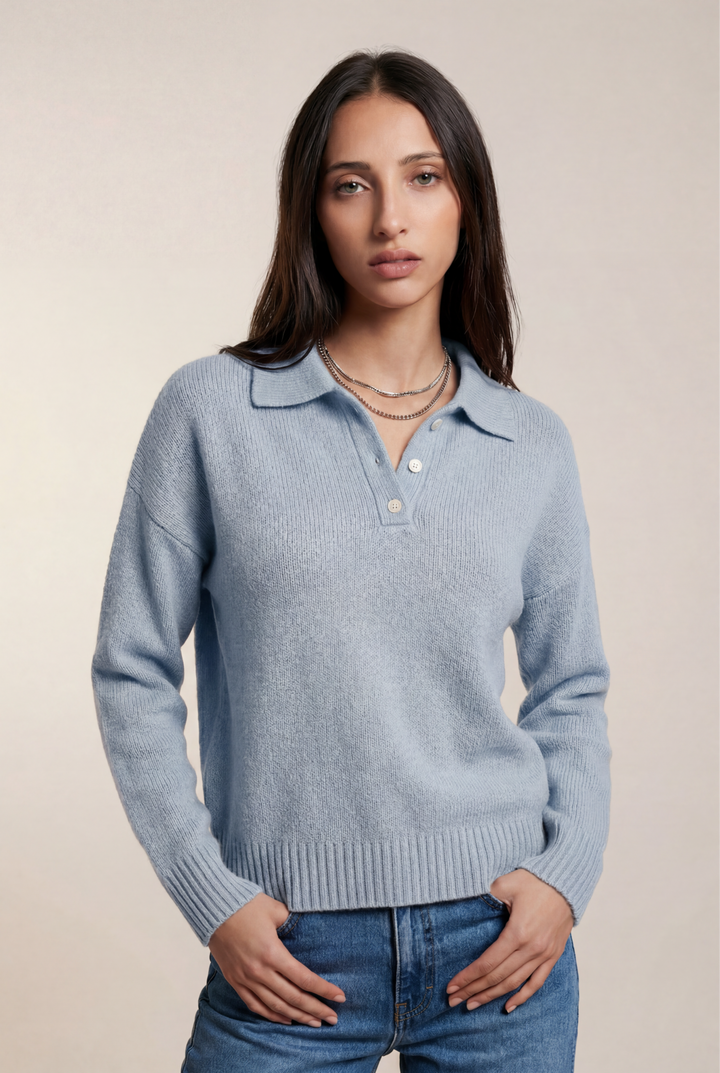 Isabel | Cozy Collared Knit Sweater