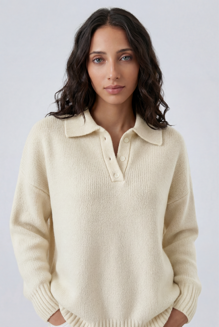 Maréa | Knit Polo Sweater