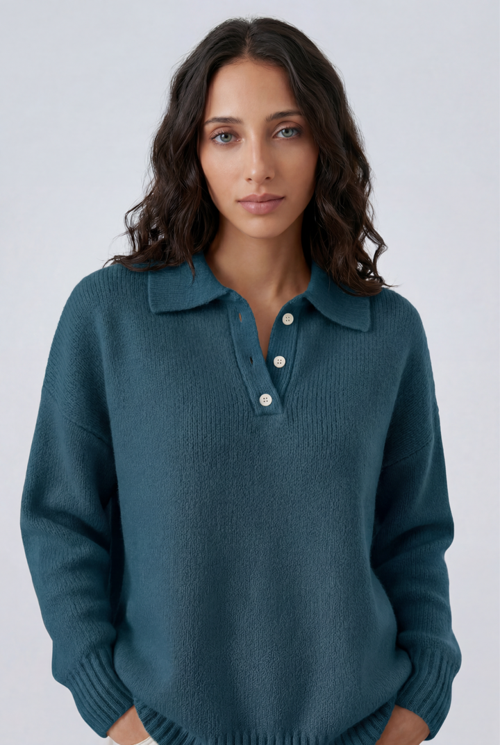 Maréa | Knit Polo Sweater