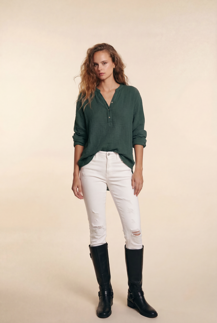 Ayla | Casual V-Neck Blouse