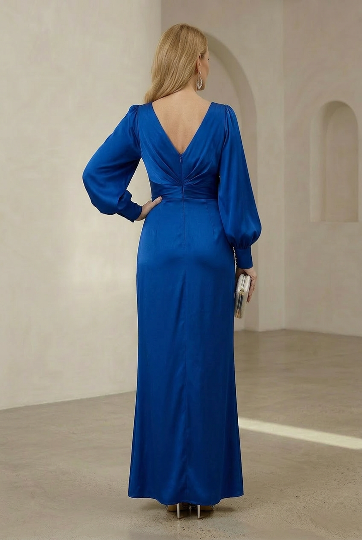 Liora | Elegant Draped Maxi Dress