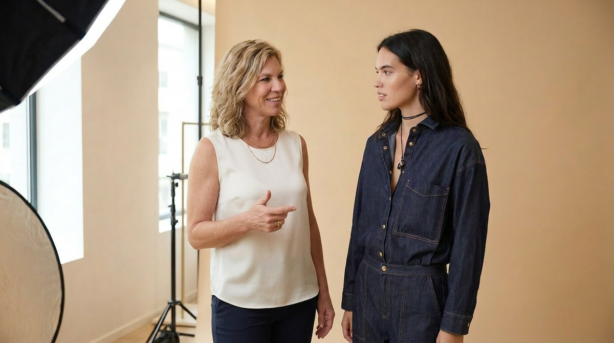 Happy boutique customer