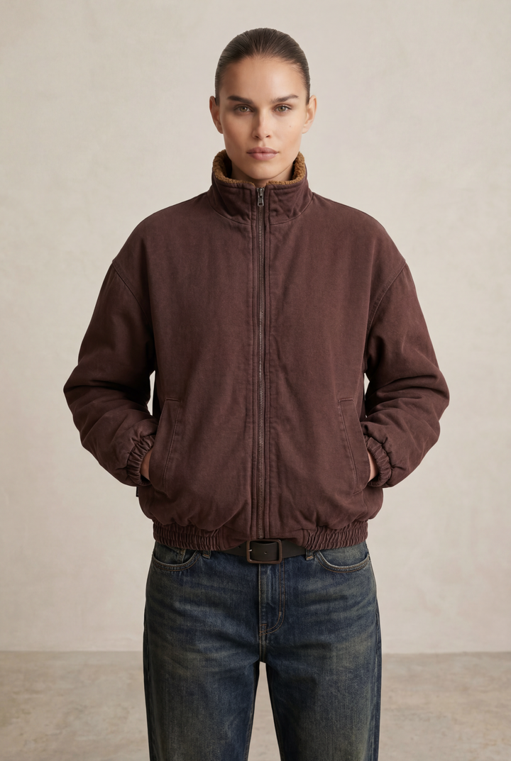 LENA | Sherpa Zip Jacket