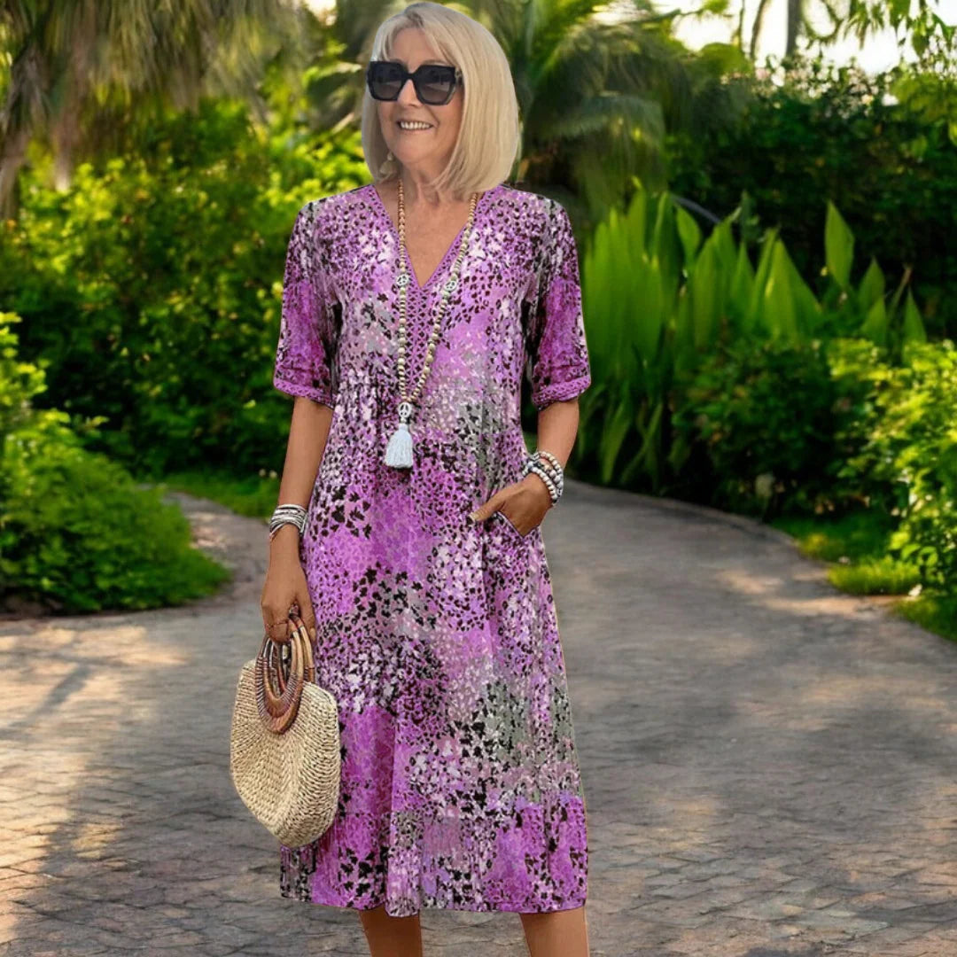 Celeste™ | Floral Bohemian Midi Dress