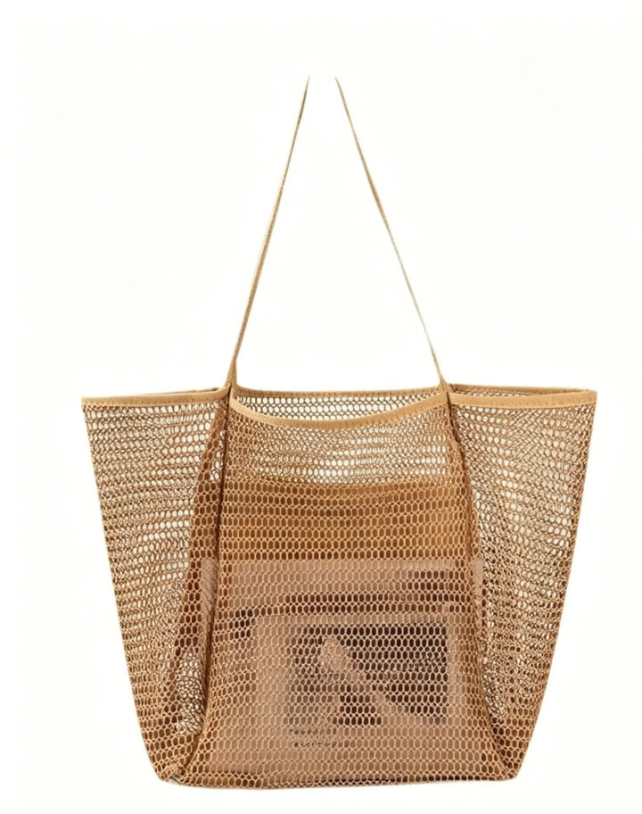Boho Large Capacity Mesh Beach Tote Bag