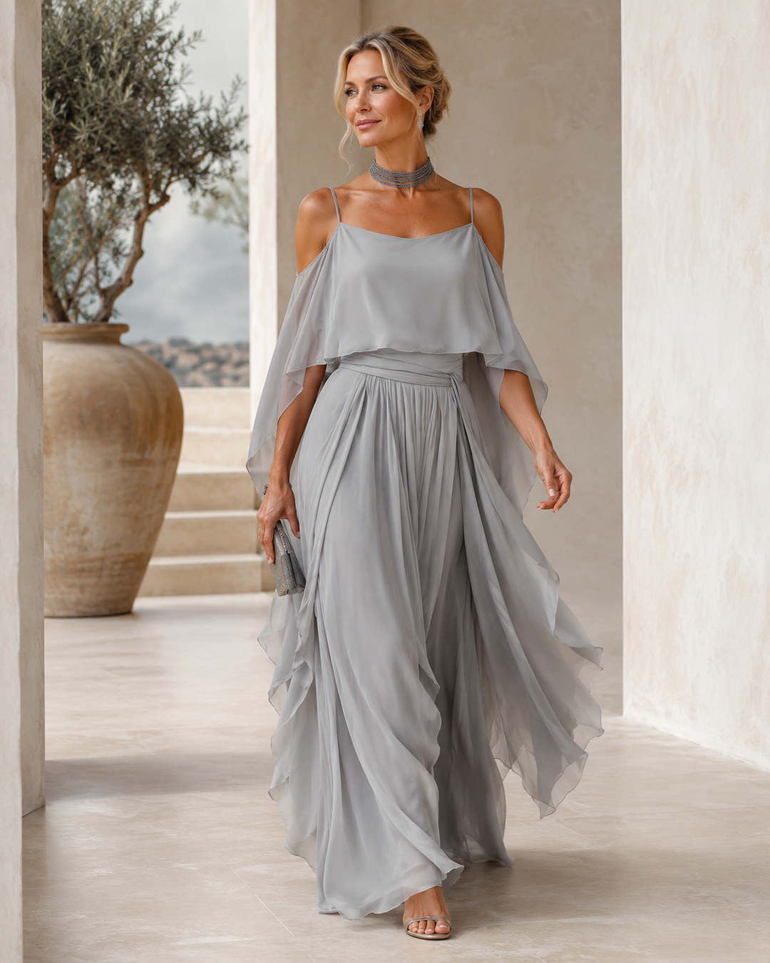 Ivah™ Off-Shoulder Flowy Set