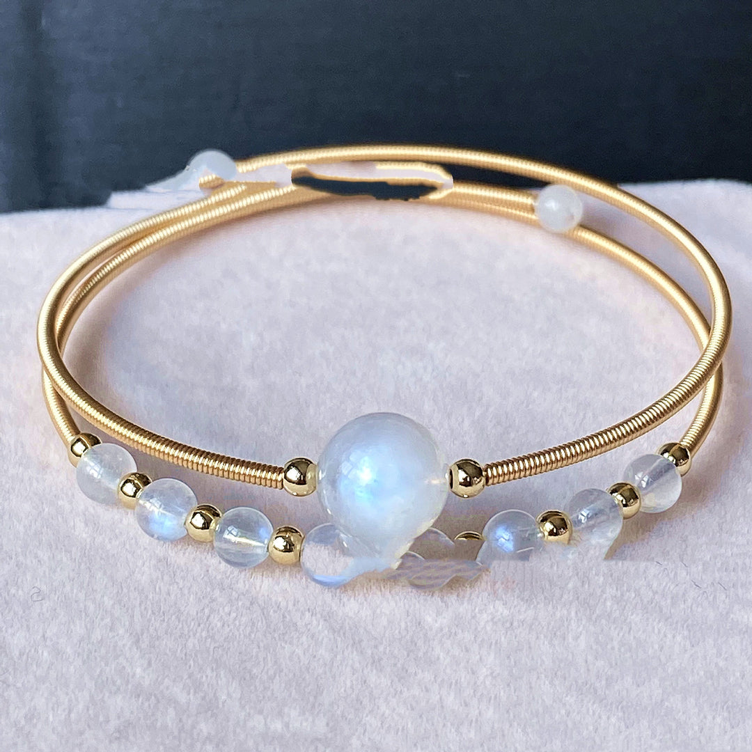 Moonstone Freshwater Pearl Bracelet