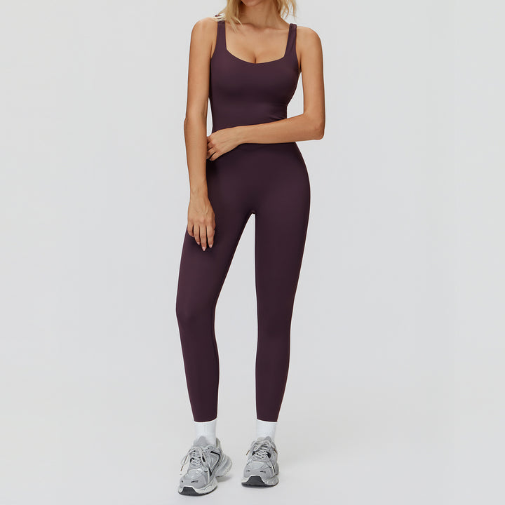 Brushed One-piece Yoga Wear Tight-fitting Workout Clothes